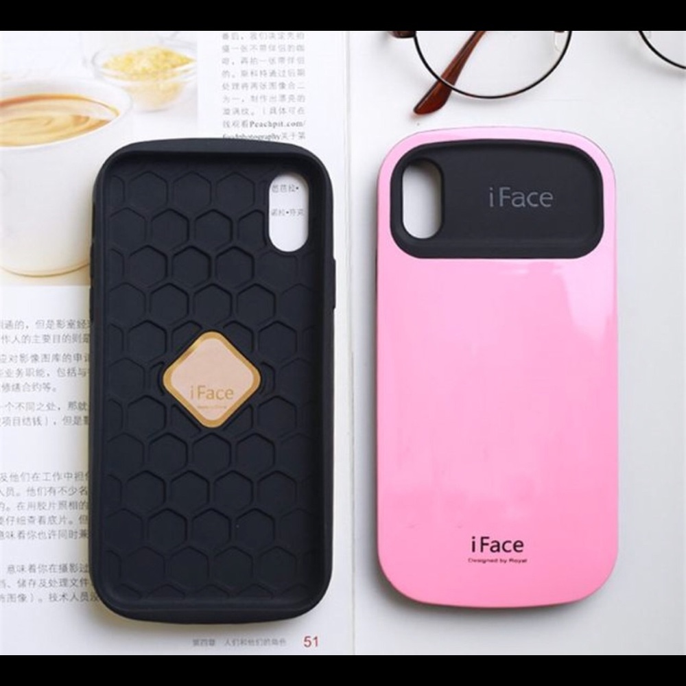 iPhone X case with tempered glass screen protector